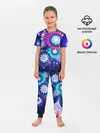 Детская пижама с брюками / Неоновые Цветы