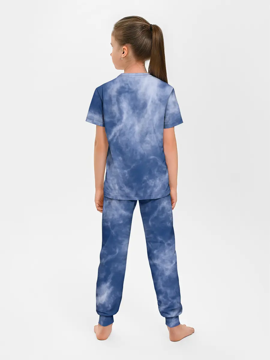Детская пижама с брюками / Облака в небе