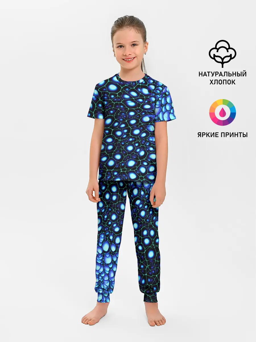Детская пижама с брюками / Абстракция-макрокраска
