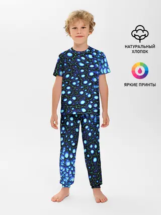 Детская пижама с брюками / Абстракция-макрокраска