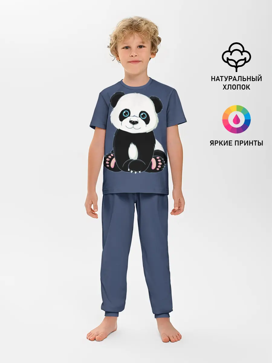 Детская пижама с брюками / Милая Панда