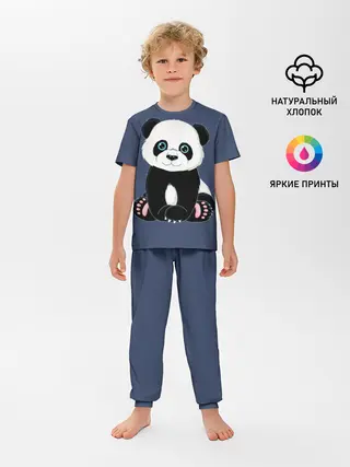 Детская пижама с брюками / Милая Панда