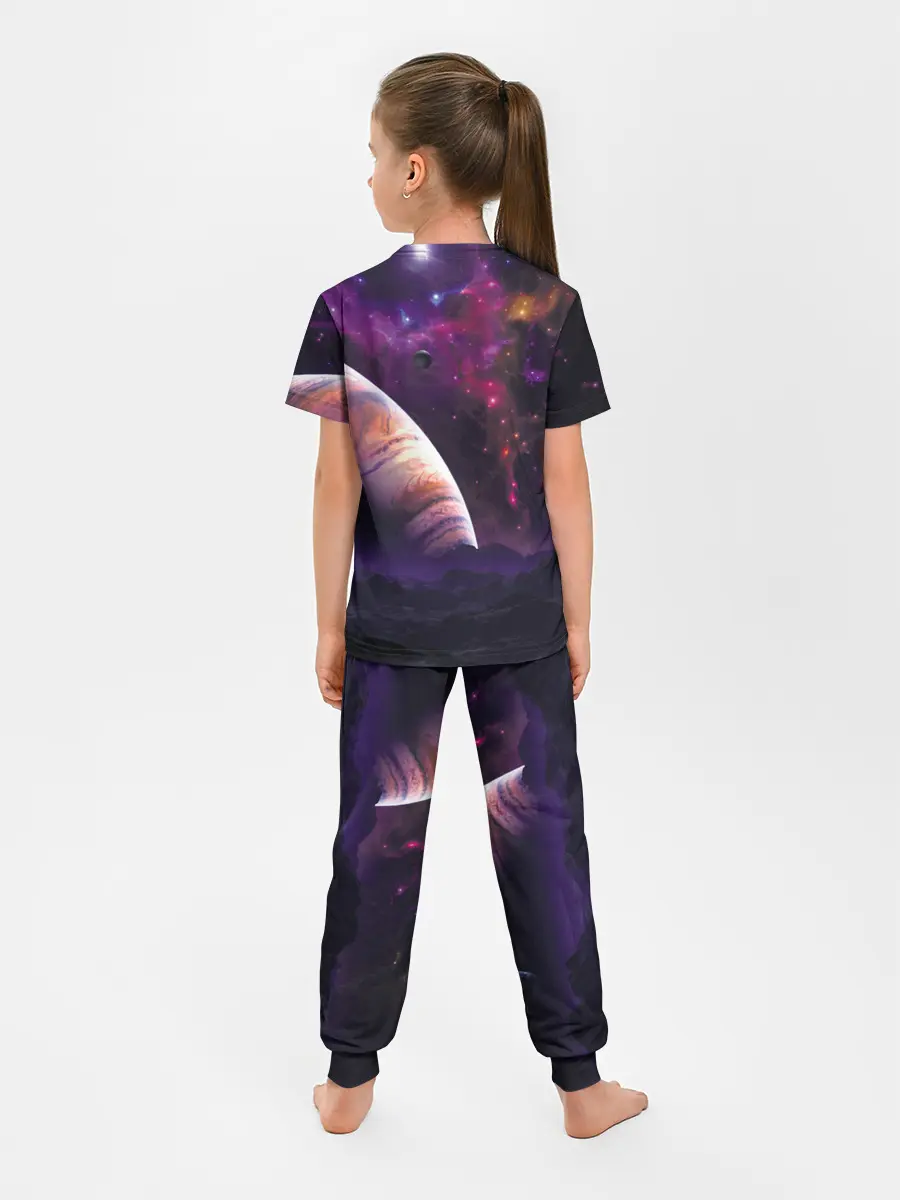 Детская пижама с брюками / Космос
