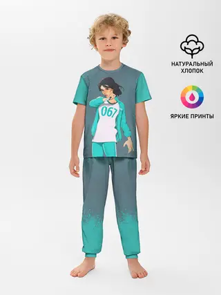 Детская пижама с брюками / 067 | Кан Сэ Бёк с ножом