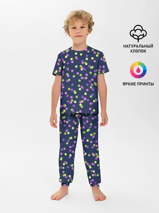Детская пижама с брюками / Абстракция-3. Горох