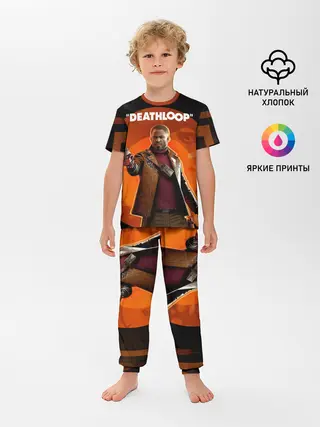 Детская пижама с брюками / Кольт на фоне Джулианны