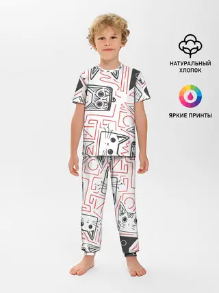 Детская пижама с брюками / Cats