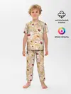 Детская пижама с брюками / Яркие Цветы