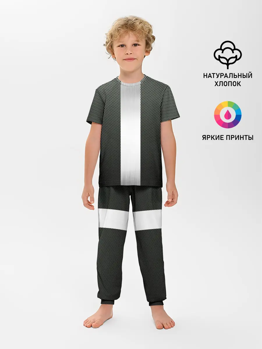Детская пижама с брюками / Карбоновый занавес