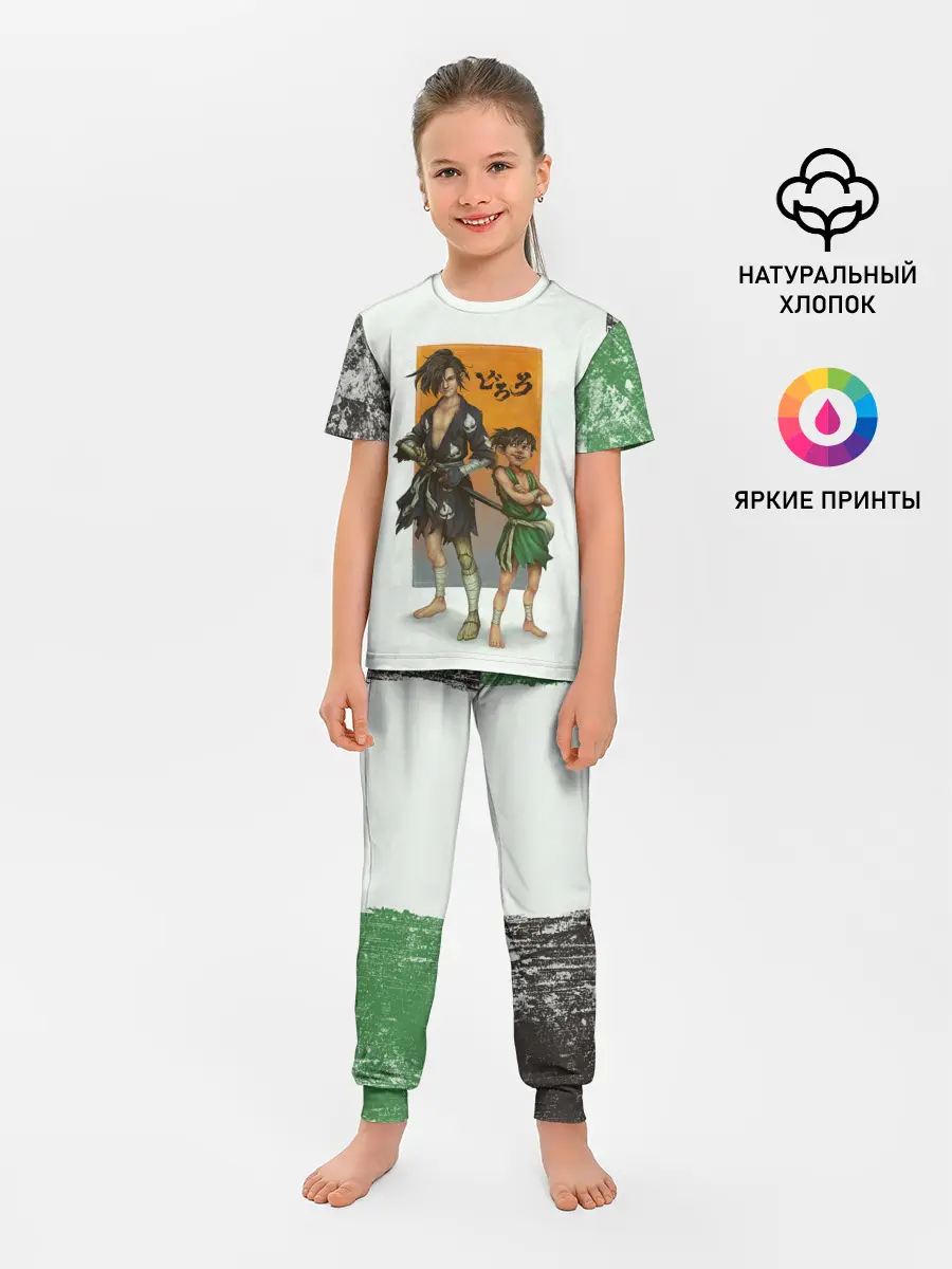 Детская пижама с брюками / Хяккимару и Такебо | Дороро