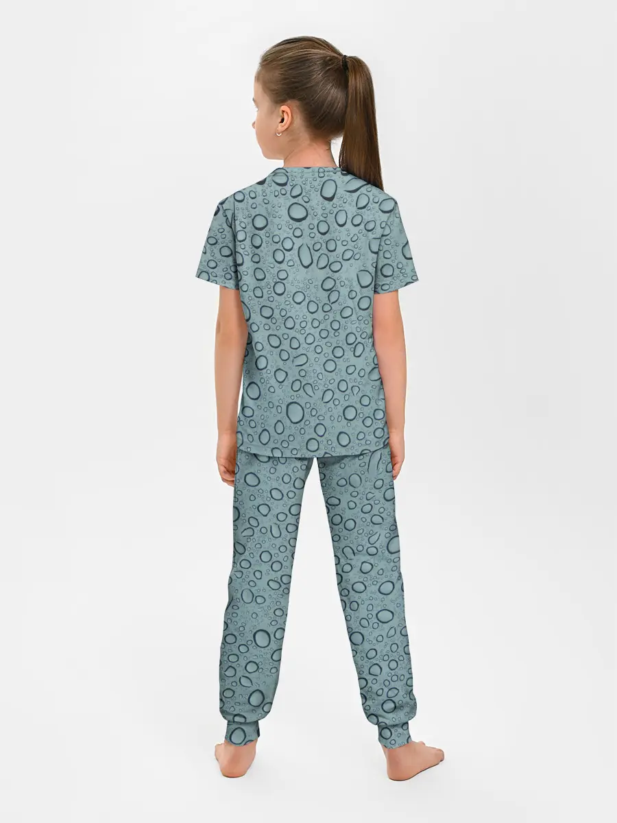 Детская пижама с брюками / Капли.