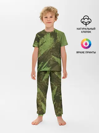 Детская пижама с брюками / КАМУФЛЯЖ BROWN
