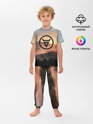 Детская пижама с брюками / ВЕЛЕС | РУНЫ | RUNES