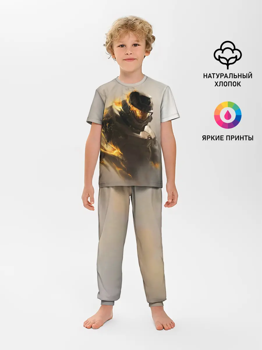 Детская пижама с брюками / Spartan in hell | Halo