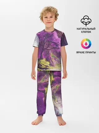 Детская пижама с брюками / ДЕРЕВО САКУРЫ