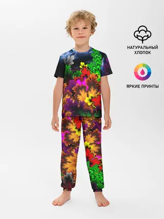 Детская пижама с брюками / КИСЛОТНАЯ АБСТРАКЦИЯ