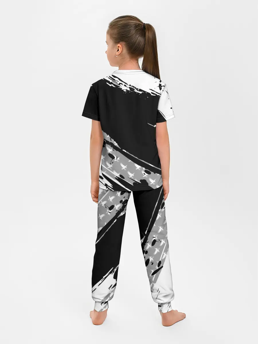 Детская пижама с брюками / Haikyuu!! Ворон иероглиф