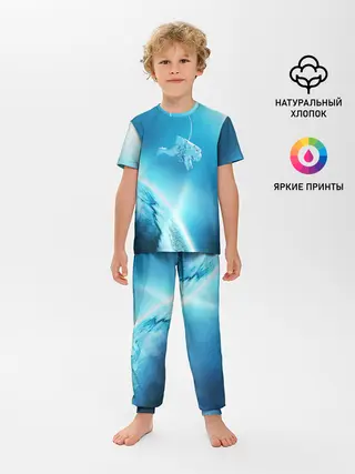 Детская пижама с брюками / КОСМОНАВТ