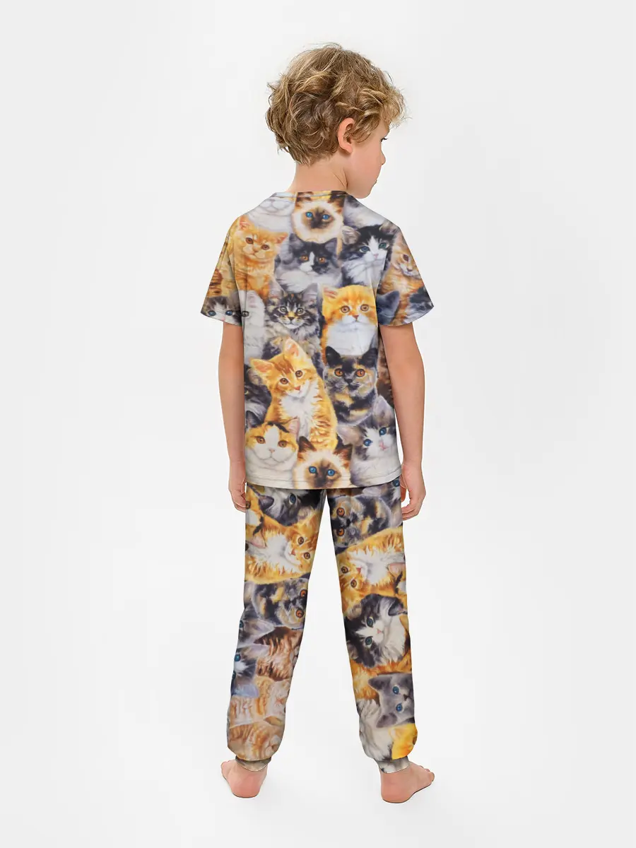 Детская пижама с брюками / КОТЯТКИ