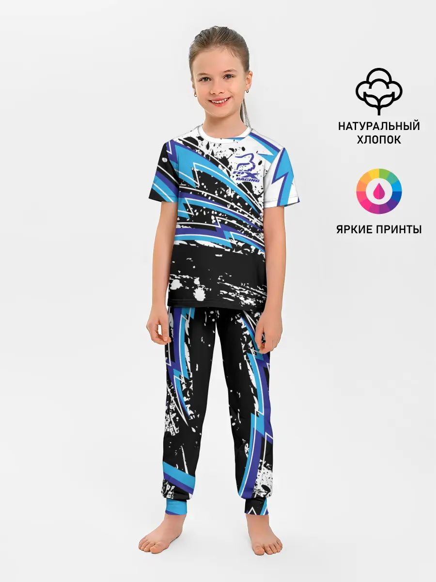 Детская пижама с брюками / Форма для мотокросса FOX