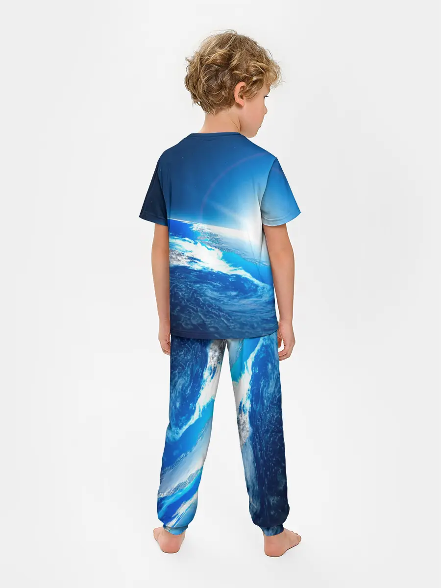 Детская пижама с брюками / Юрий Гагарин Планета Земля