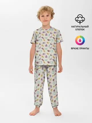 Детская пижама с брюками / Знаки Зодиака
