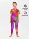 Детская пижама с брюками / Мозаика цветная