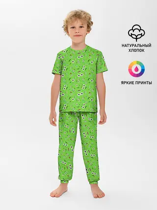 Детская пижама с брюками / Мультяшные Лица