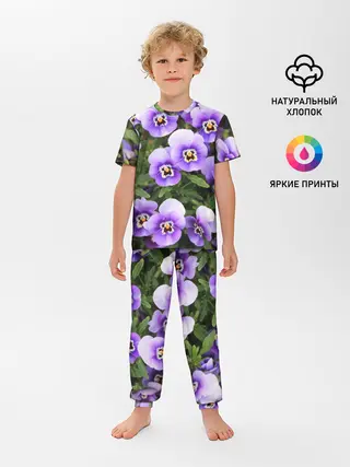 Детская пижама с брюками / Анютины глазки