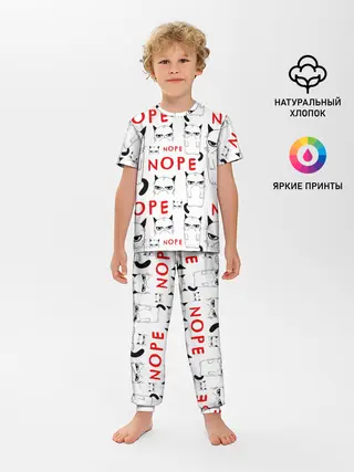Детская пижама с брюками / Grumpy Cat. Nope!
