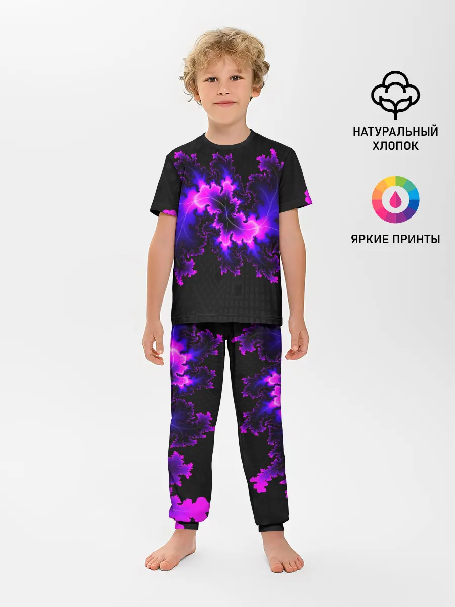 Детская пижама с брюками / NEON Liquid