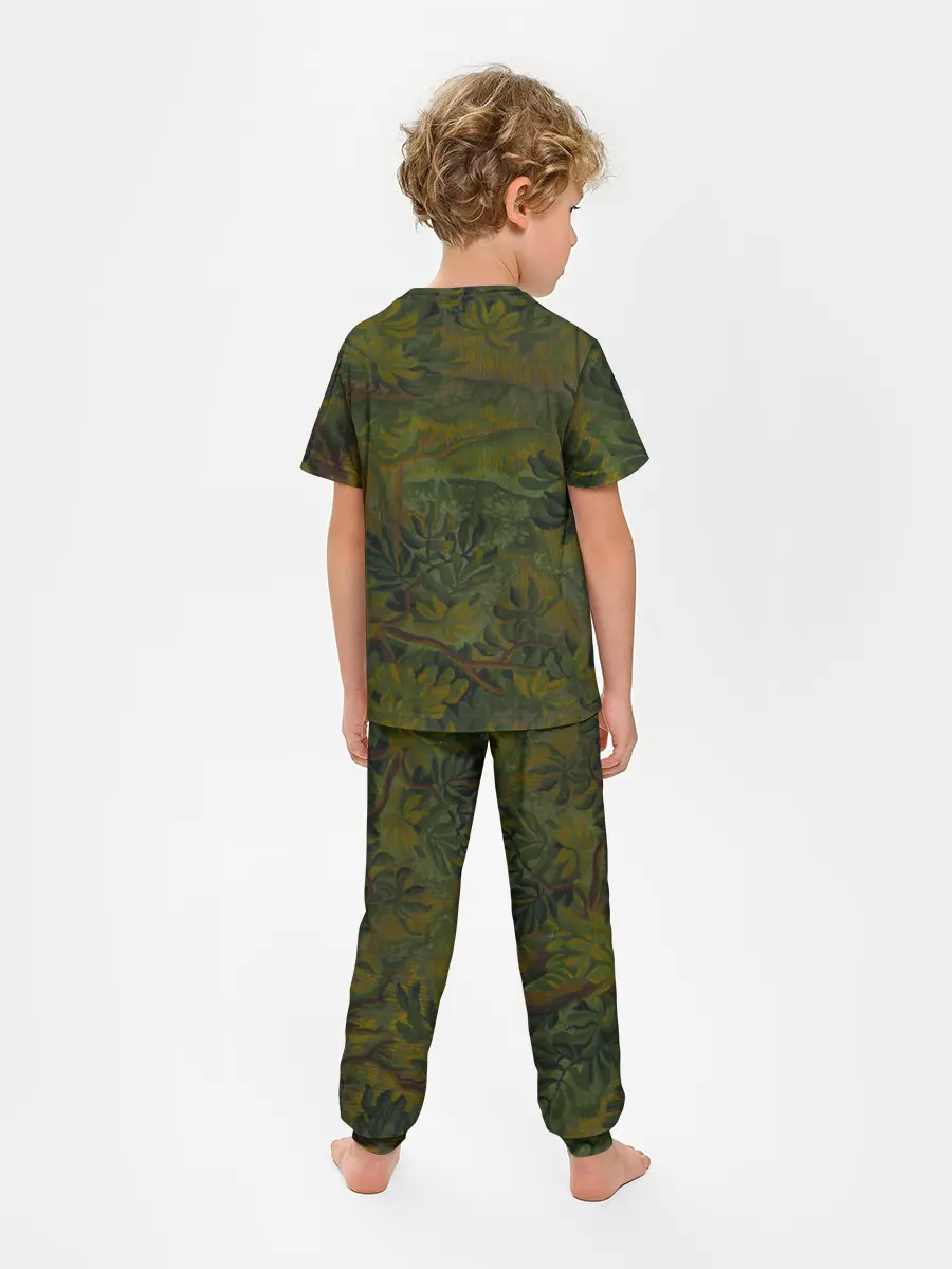 Детская пижама с брюками / Зеркальный лес
