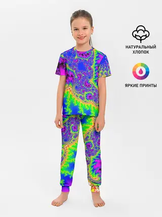 Детская пижама с брюками / NEON&ACID