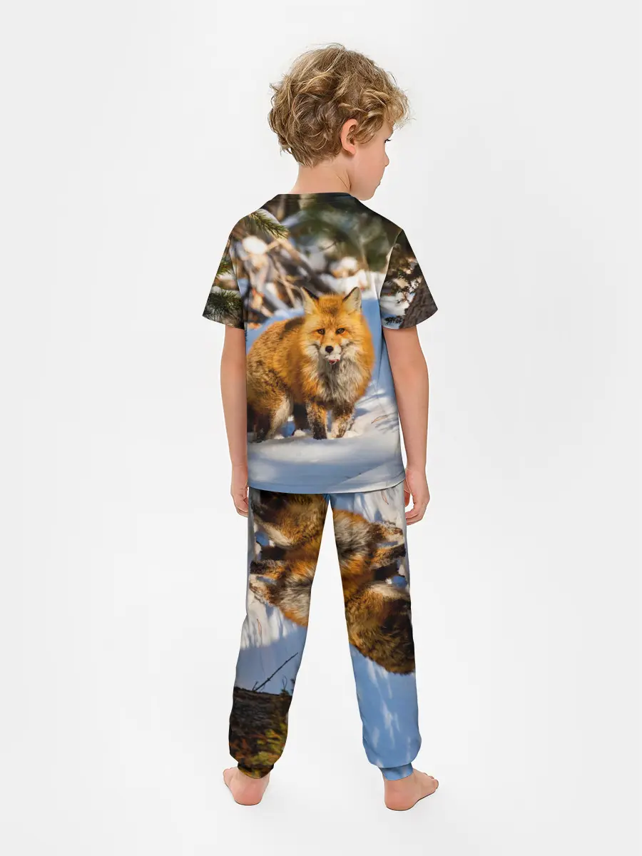 Детская пижама с брюками / Лиса в лесу