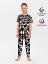 Детская пижама с брюками / Узор кумамонов