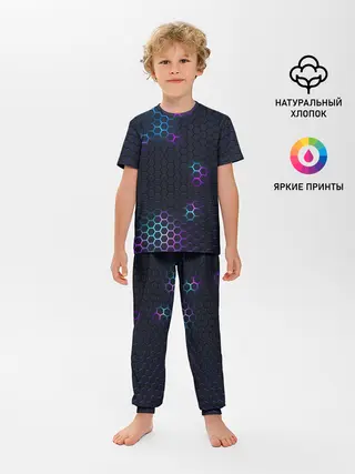 Детская пижама с брюками / НЕОНОВАЯ БРОНЯ | НЕО БРОНЯ