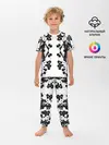 Детская пижама с брюками / пятиугольники абстракция