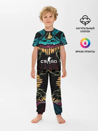 Детская пижама с брюками / CS GO hyper beast skin