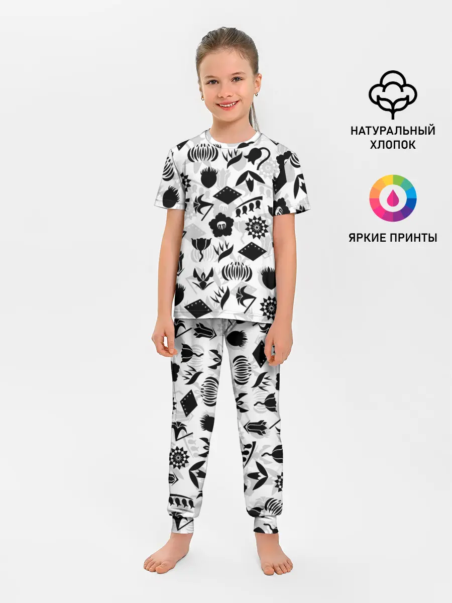 Детская пижама с брюками / БЛИЧ КАПИТАНЫ ГОТЕЙ 13 ЭМБЛЕМЫ