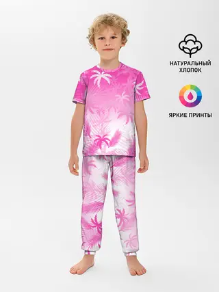 Детская пижама с брюками / БЕЛЫЕ ПАЛЬМЫ ПАЛЬМЫ