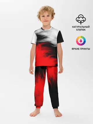 Детская пижама с брюками / ПЕРЬЯ