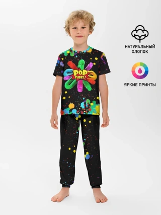 Детская пижама с брюками / Pop Tubes, поп трубка pop it