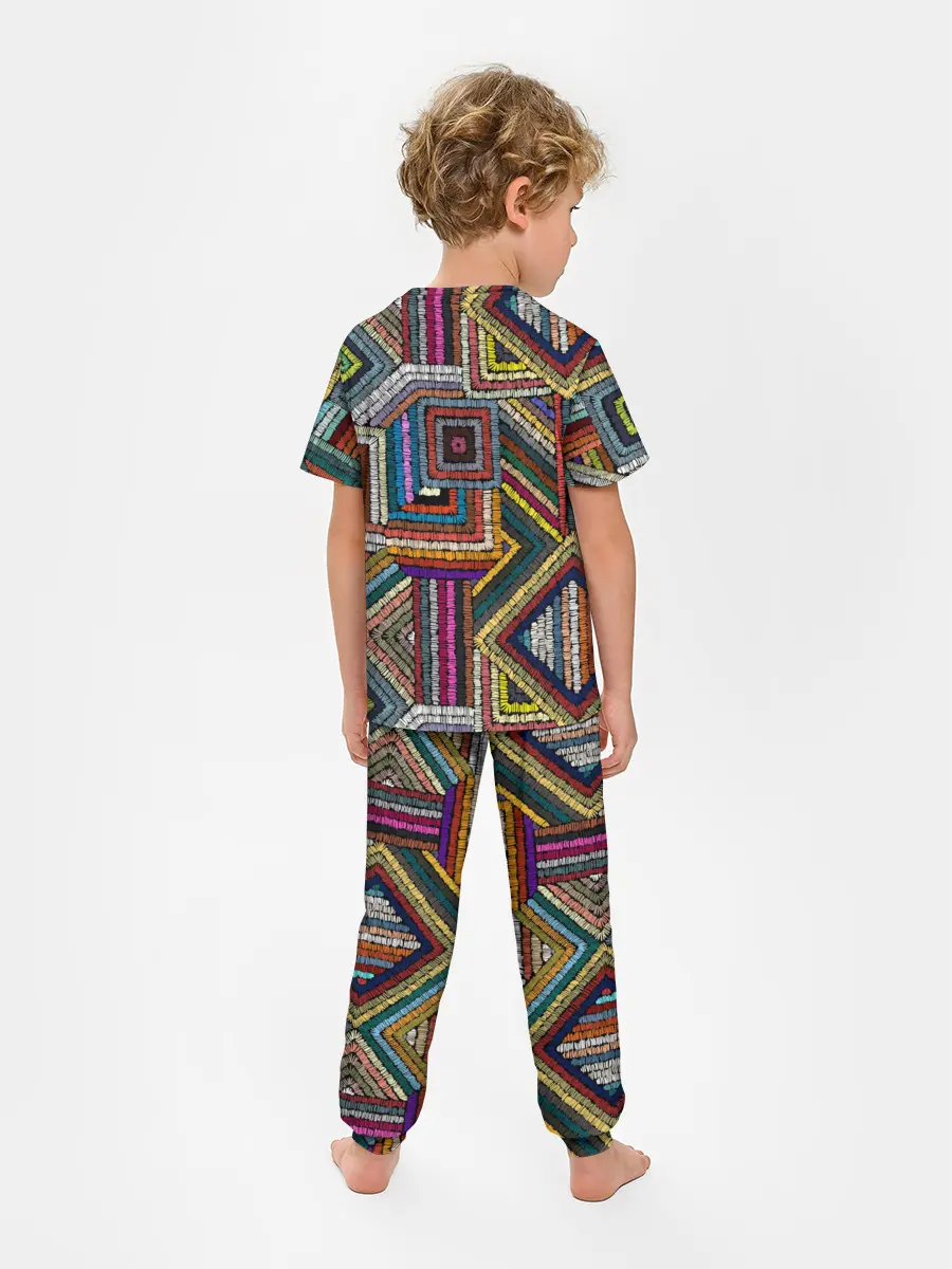 Детская пижама с брюками / Этнический орнамент