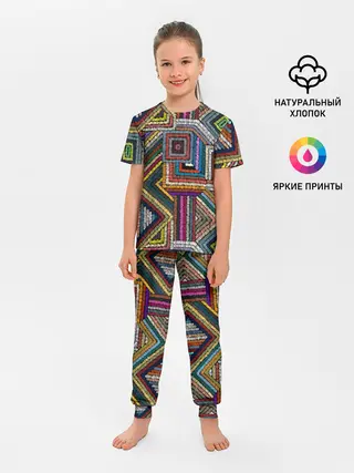 Детская пижама с брюками / Этнический орнамент