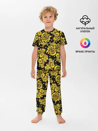 Детская пижама с брюками / Хохлома