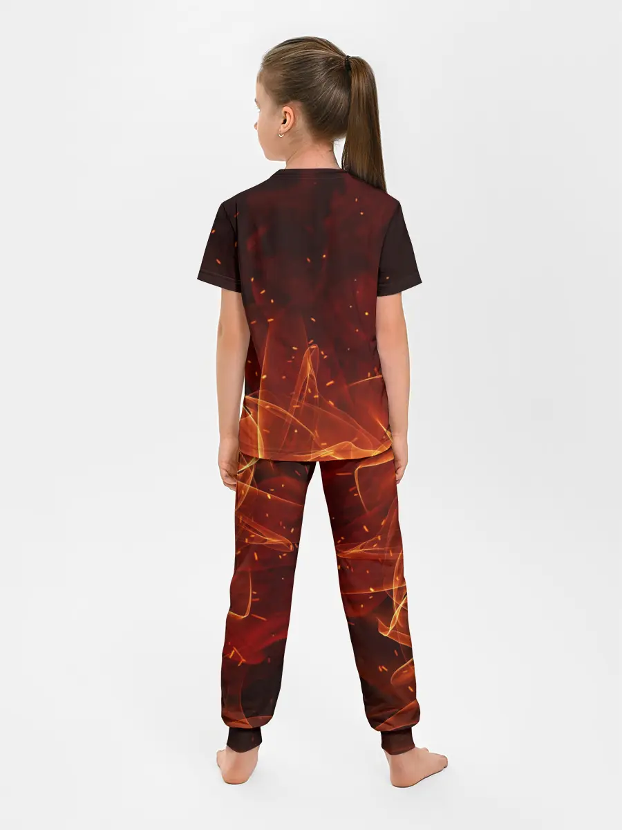 Детская пижама с брюками / ПЛАМЯ 3D