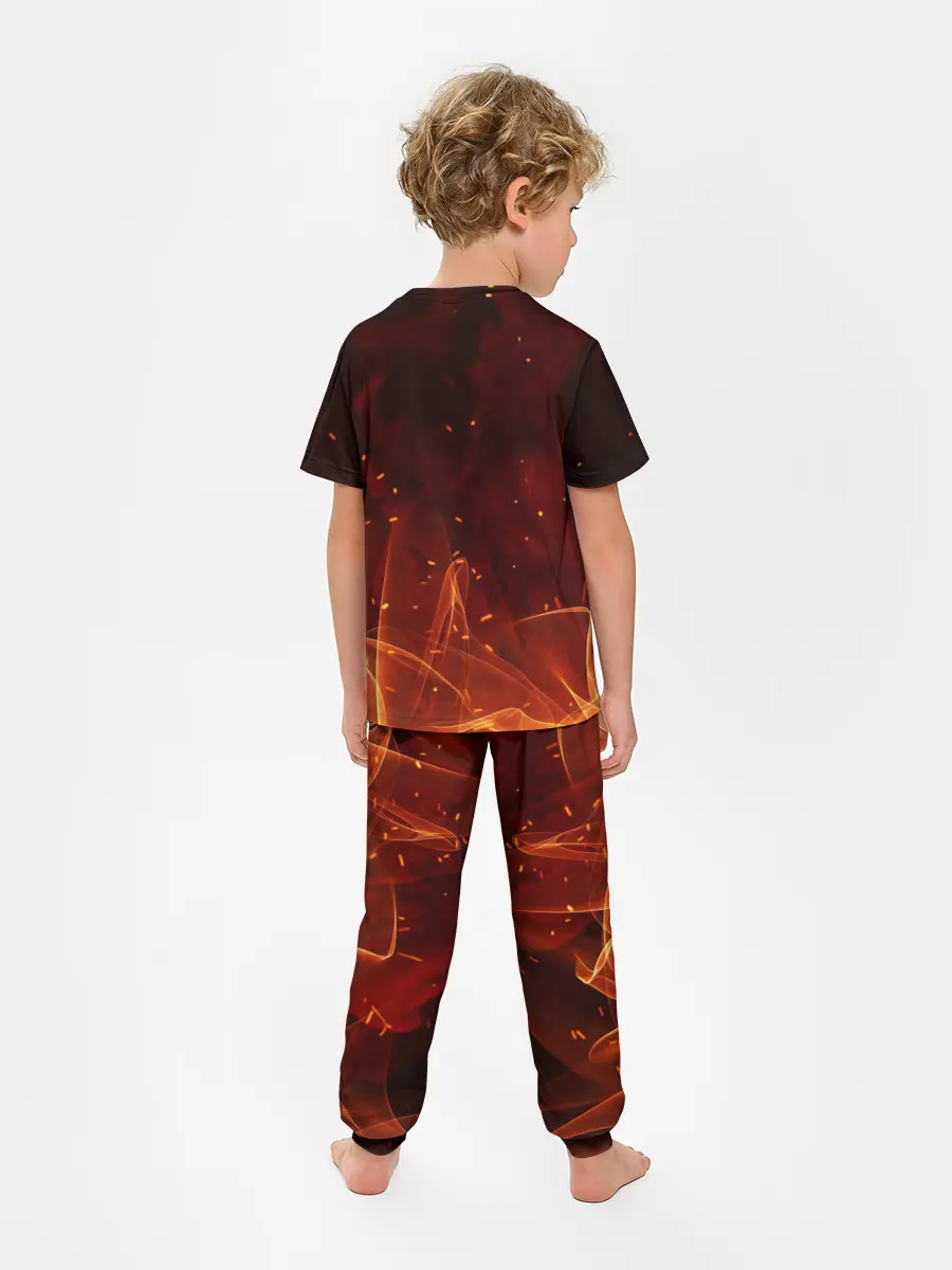 Детская пижама с брюками / ПЛАМЯ 3D