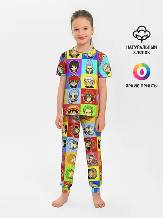 Детская пижама с брюками / ONE PIECE / ВАН ПИС / УЗОР