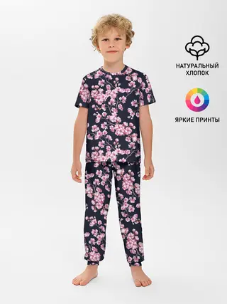 Детская пижама с брюками / Сакура