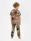 Детская пижама с брюками / Мопсики | Цветочки